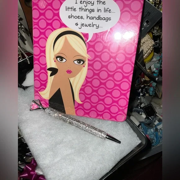 Elegant 6” Silver Crystal Pen NEW Large diamond crystal exquisite in gift-box - Picture 5 of 16